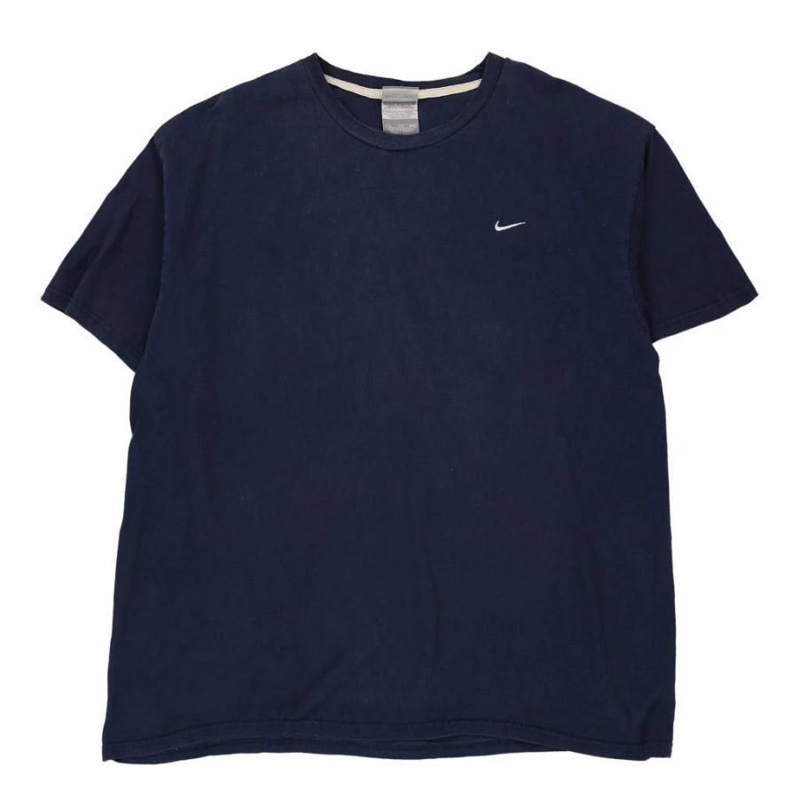 Vintage T-Shirts * | Vintage Nike T-Shirt 2Xl Blue Cotton