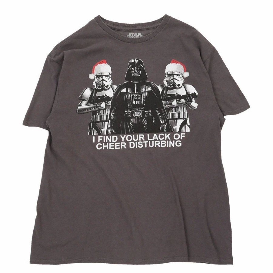 Vintage T-Shirts * | Vintage Star Wars T-Shirt Medium Grey Cotton