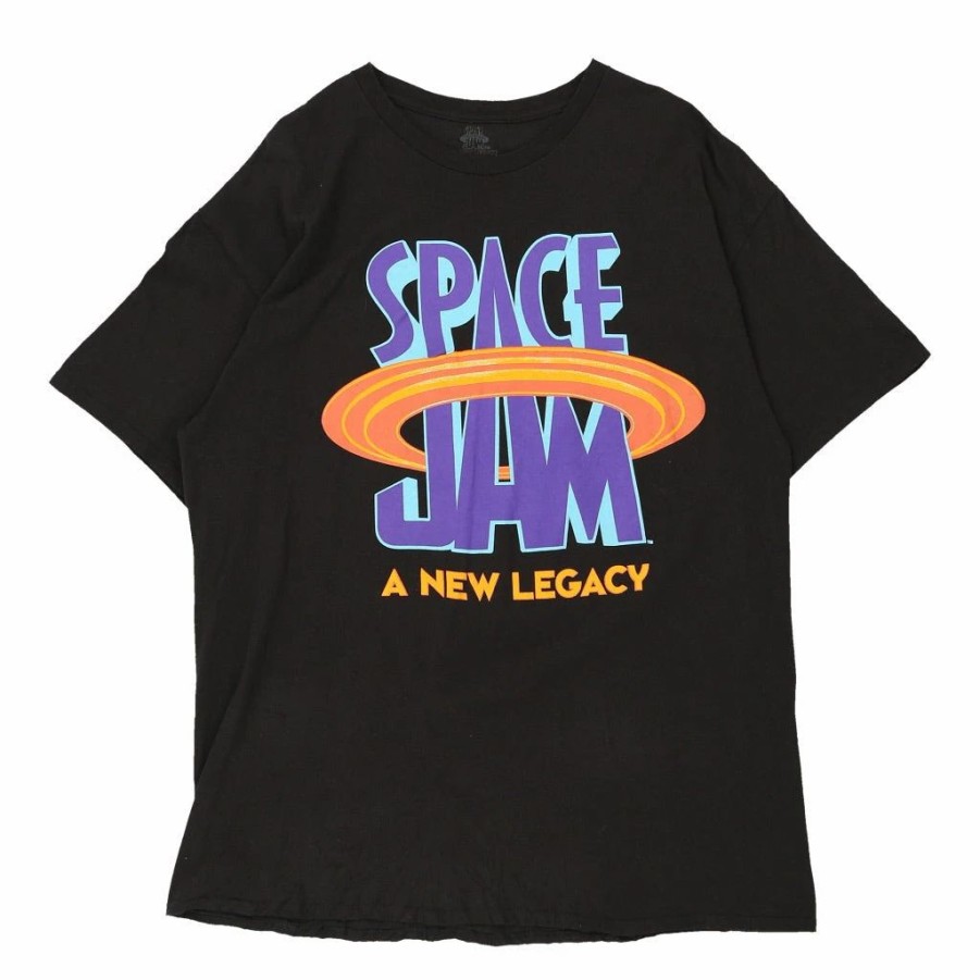 Vintage T-Shirts * | Vintage Space Jam: A New Legacy Space Jam T-Shirt Xl Black Cotton