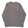 Vintage T-Shirts * | Vintage Carhartt Long Sleeve T-Shirt Large Grey Cotton