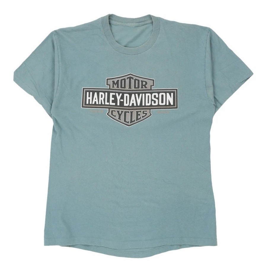 Vintage T-Shirts * | Vintage Williamsport, Maryland Harley Davidson T-Shirt Medium Blue Cotton