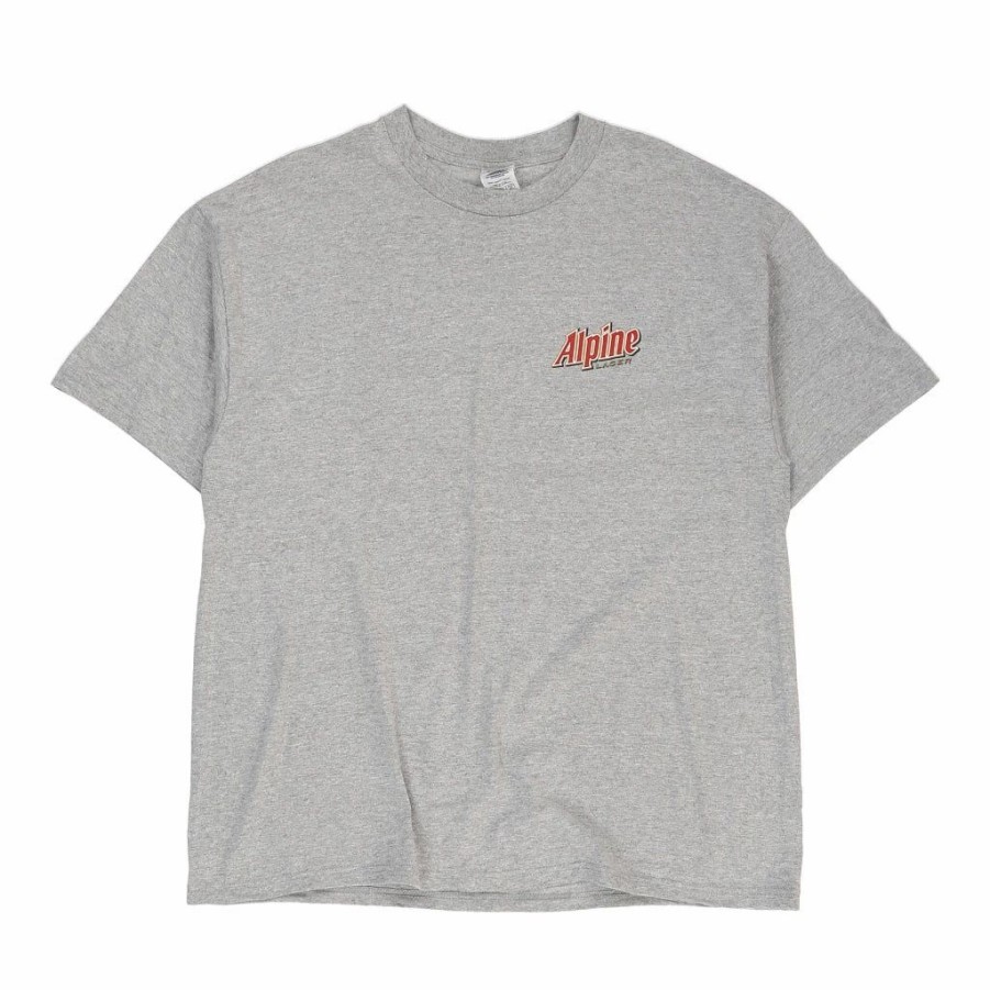 Vintage T-Shirts * | Vintage Alpine Lager Delta T-Shirt Xl Grey Cotton