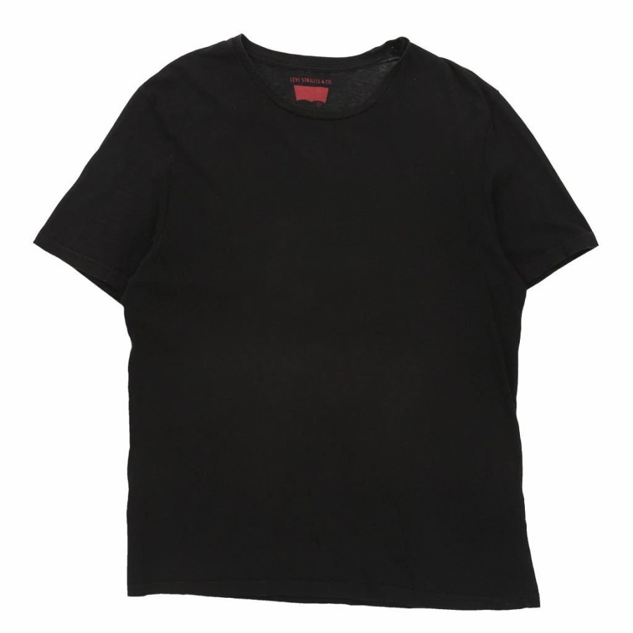 Vintage T-Shirts * | Vintage Levis T-Shirt Large Black Cotton