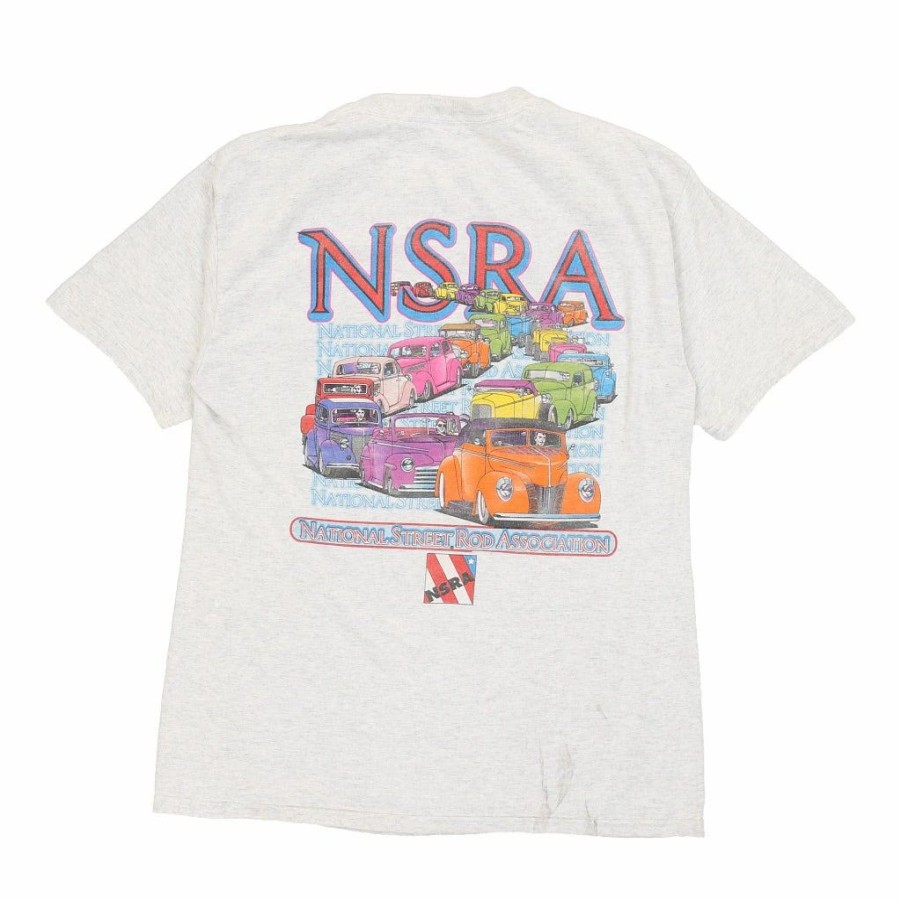 Vintage T-Shirts * | Vintage Nrsa Milwaukee Nationals 2005 Gildan T-Shirt Medium Grey Cotton