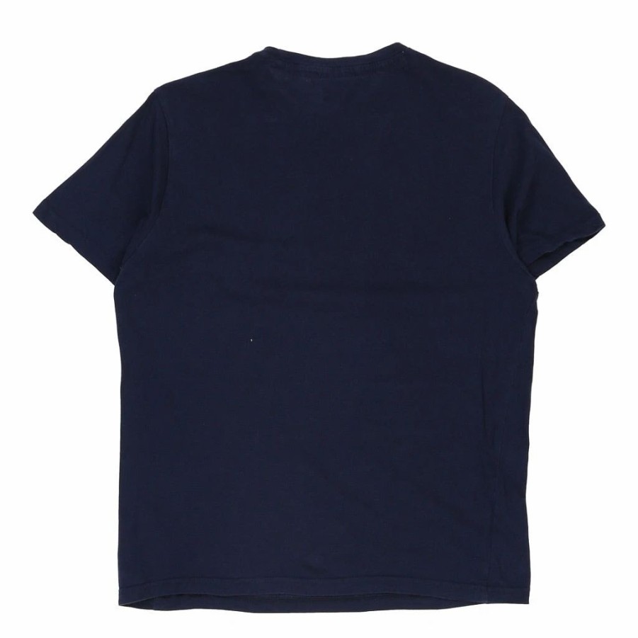 Vintage T-Shirts * | Vintage Lonsdale T-Shirt Medium Navy Cotton