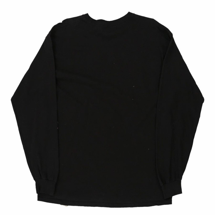 Vintage T-Shirts * | Vintage Ups Champion Long Sleeve T-Shirt Large Black Cotton