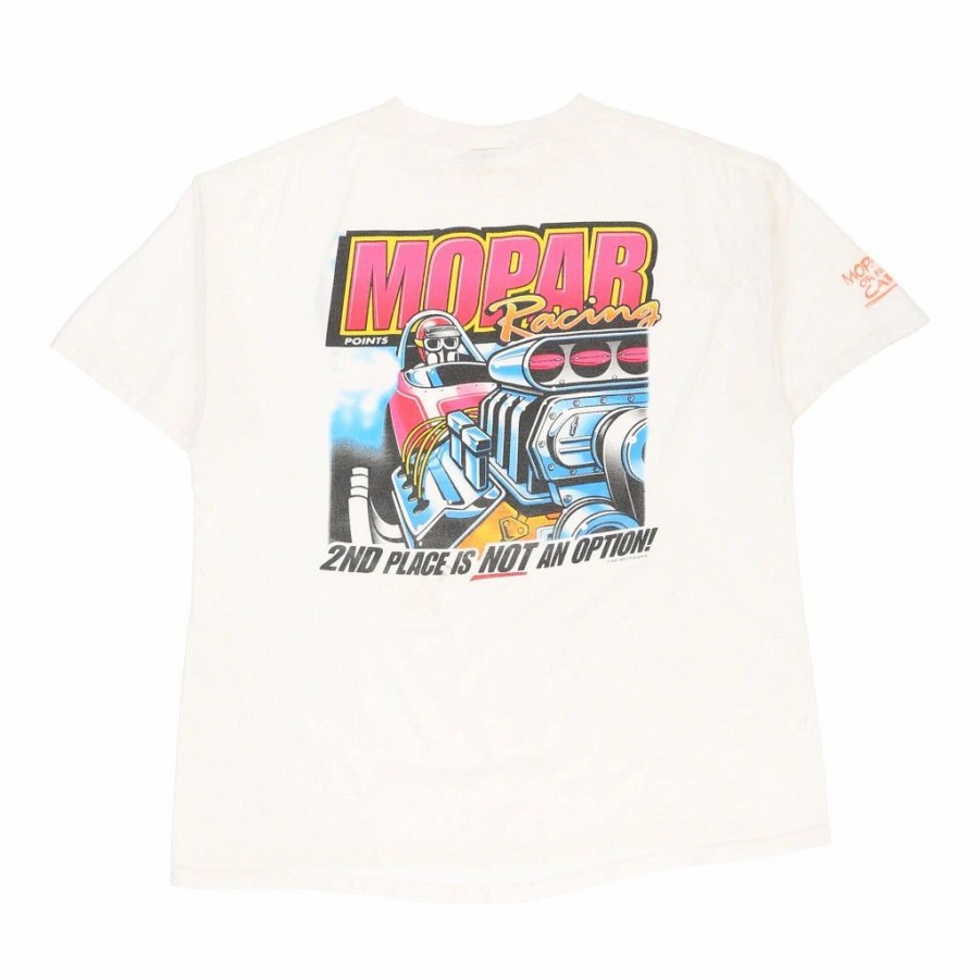 Vintage T-Shirts * | Vintage Mopar Racing Fruit Of The Loom T-Shirt Xl White Cotton