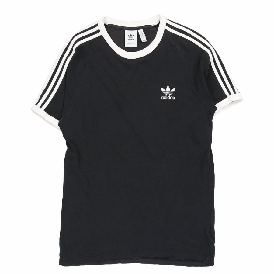 Vintage T-Shirts * | Vintage Adidas T-Shirt Large Black Cotton