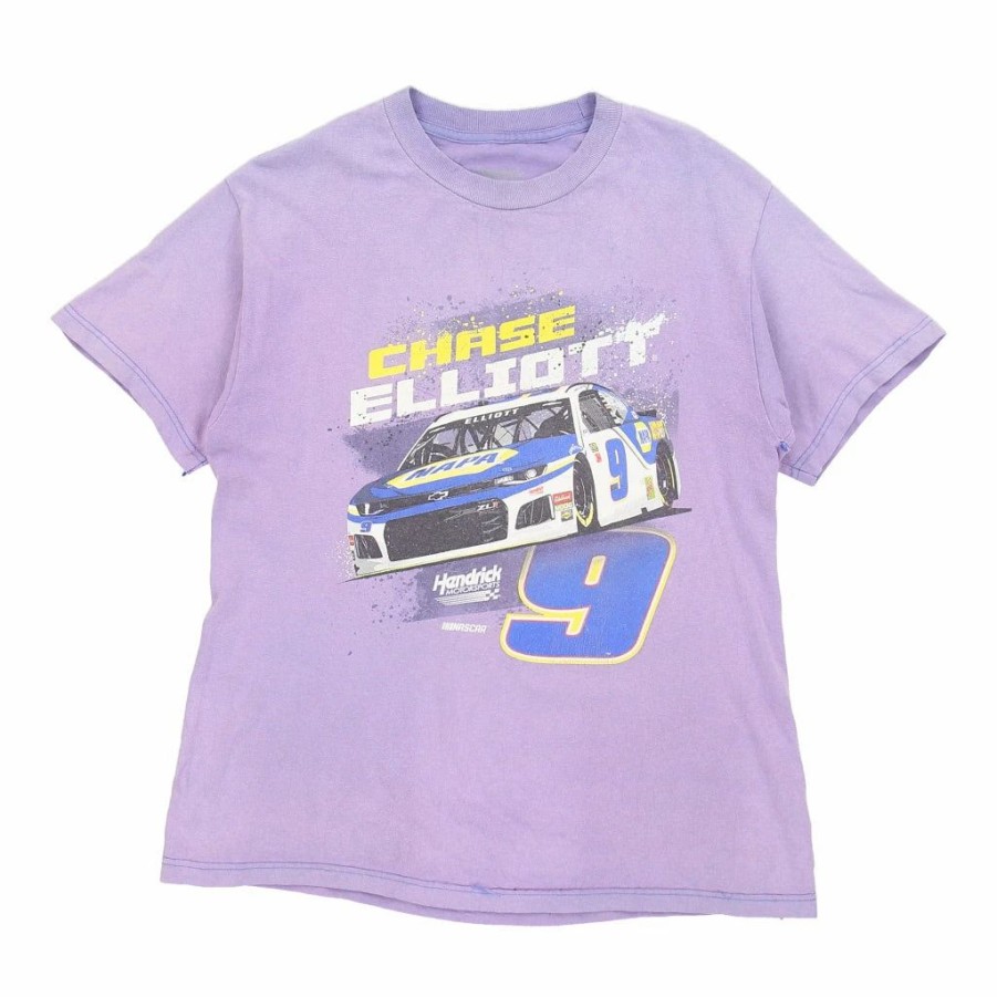 Vintage T-Shirts * | Vintage Chase Elliot #9 Unbranded T-Shirt Medium Purple Cotton