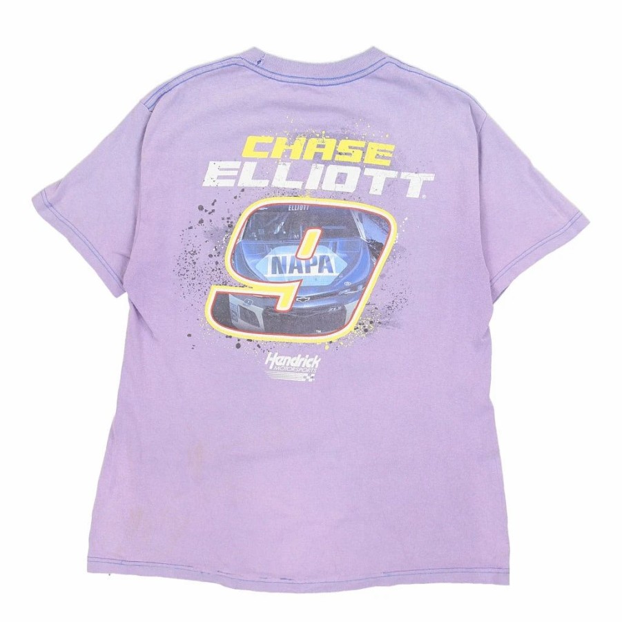 Vintage T-Shirts * | Vintage Chase Elliot #9 Unbranded T-Shirt Medium Purple Cotton