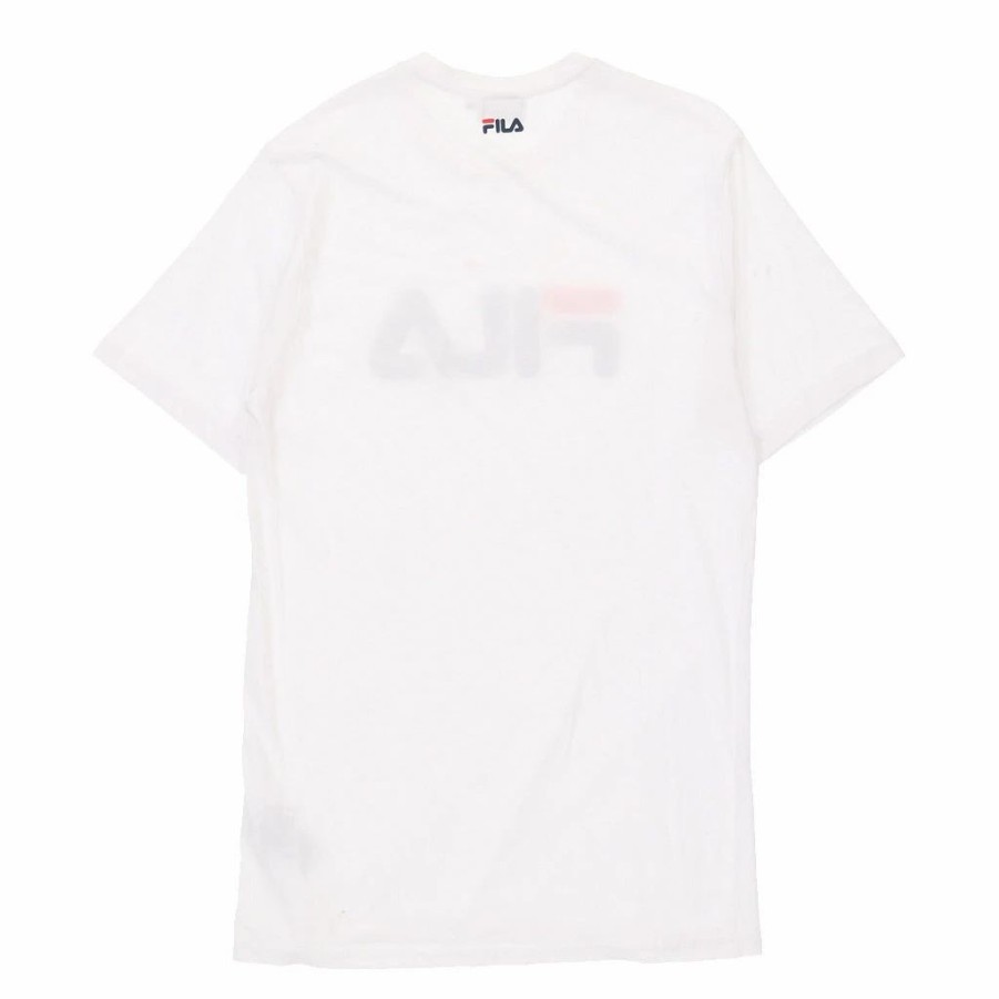 Vintage T-Shirts * | Vintage Fila T-Shirt Small White Cotton