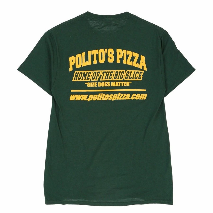 Vintage T-Shirts * | Vintage Polito'S Pizza Jerzees T-Shirt Small Green Cotton