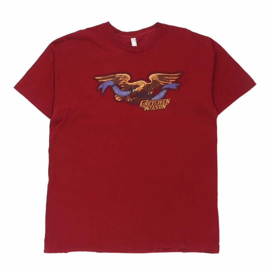 Vintage T-Shirts * | Vintage American Apparel T-Shirt Xl Red Cotton