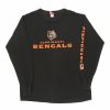 Vintage T-Shirts * | Vintage Cincinnati Bengals Nfl Long Sleeve T-Shirt Large Black Cotton