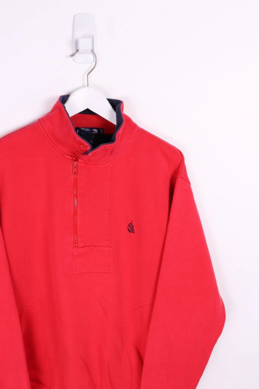 1/4 Zip Sweaters * | Restated Vintage Vintage Nautica 1/4 Zip Sweater Medium