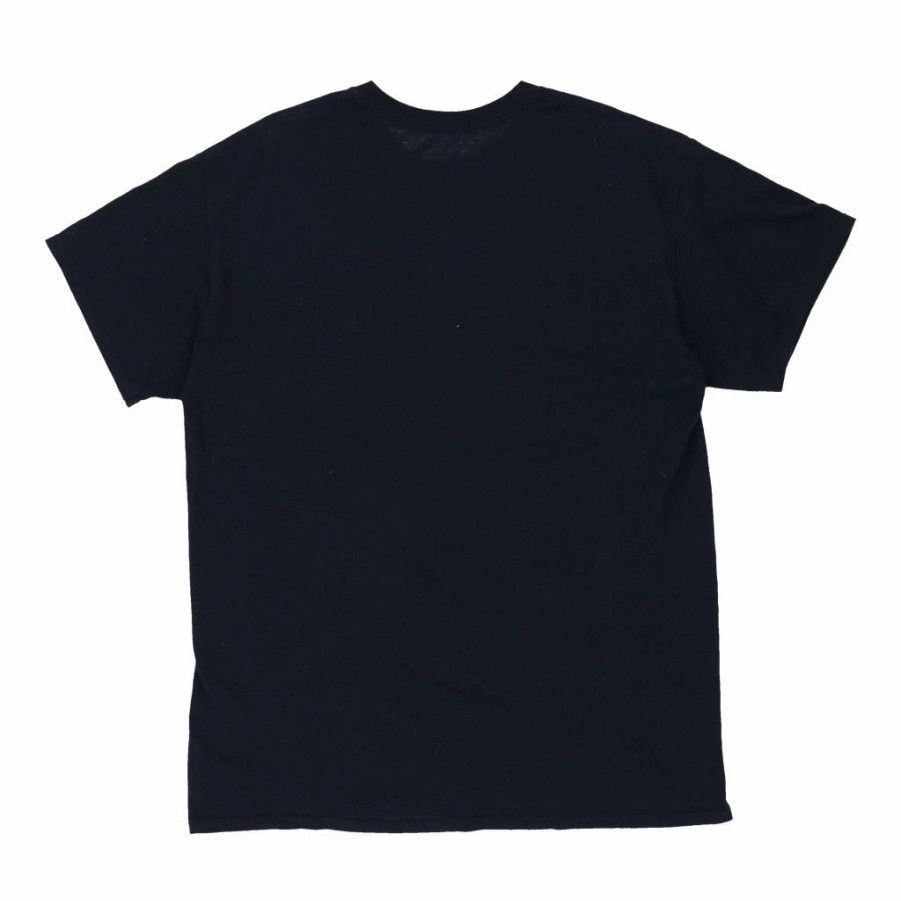 Vintage T-Shirts * | Vintage Gildan T-Shirt Large Navy Cotton Blend