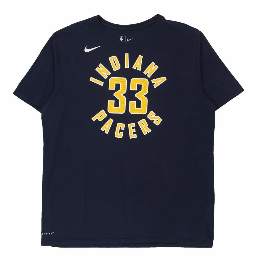 Vintage T-Shirts * | Vintage Indiana Pacers Nike T-Shirt Xl Blue Cotton