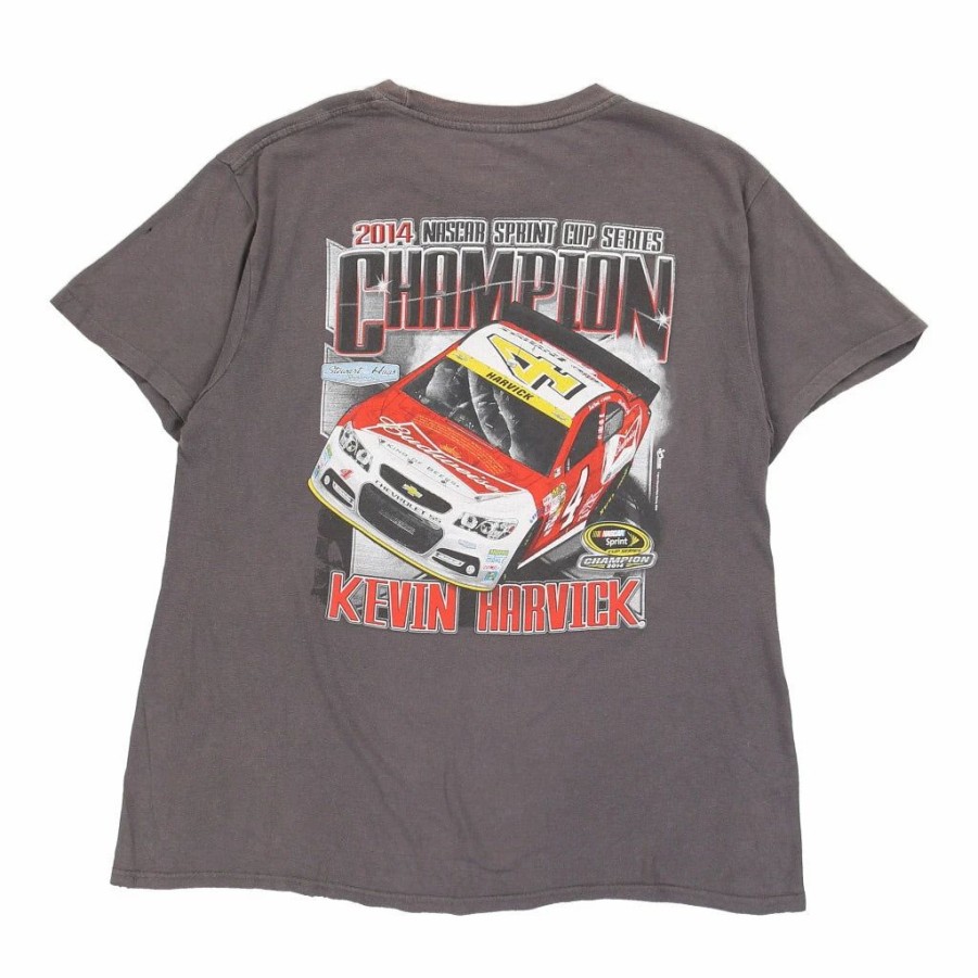 Vintage T-Shirts * | Pre-Loved Kevin Harvick 2014 Chase Authentics T-Shirt Large Grey Cotton