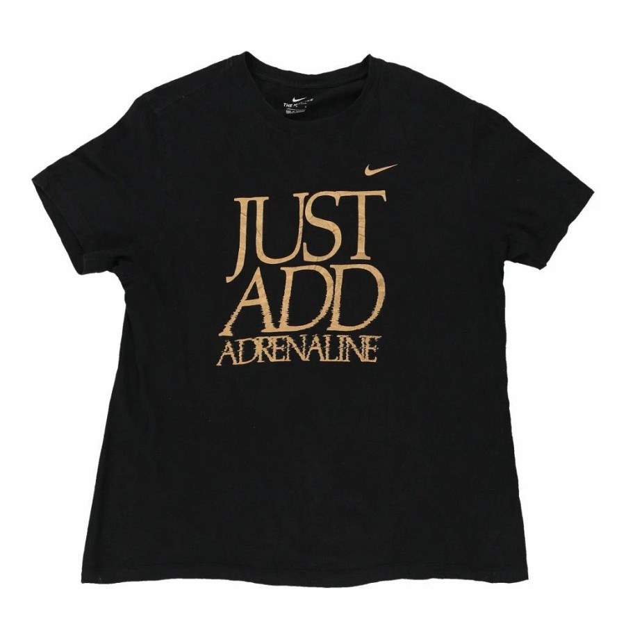 Vintage T-Shirts * | Vintage Nike T-Shirt Large Black Cotton