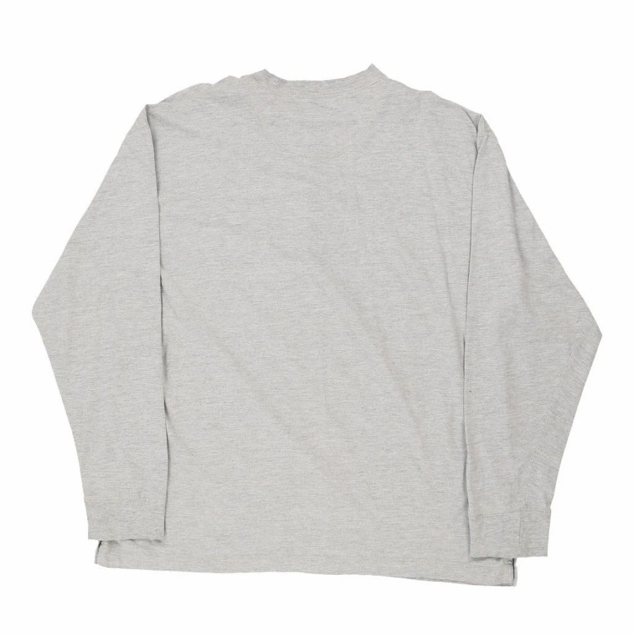 Vintage T-Shirts * | Vintage Levis Long Sleeve T-Shirt Large Grey Cotton