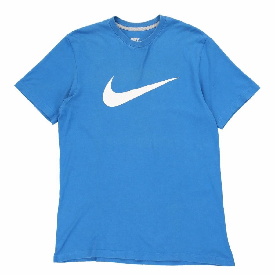 Vintage T-Shirts * | Vintage Nike T-Shirt Medium Blue Cotton