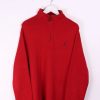 1/4 Zip Sweaters * | Restated Vintage Vintage Ralph Lauren 1/4 Zip Sweater Xl