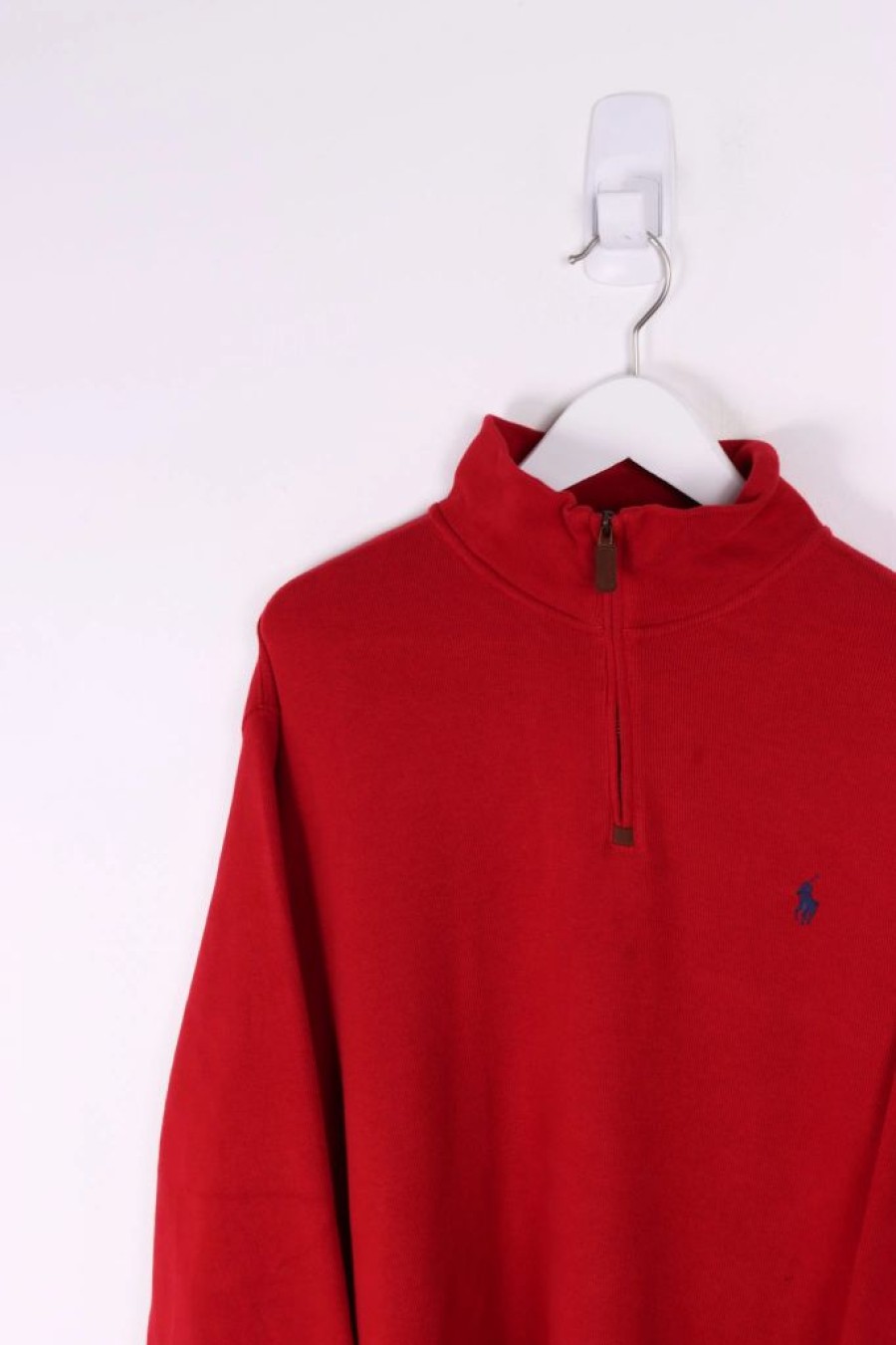 1/4 Zip Sweaters * | Restated Vintage Vintage Ralph Lauren 1/4 Zip Sweater Xl