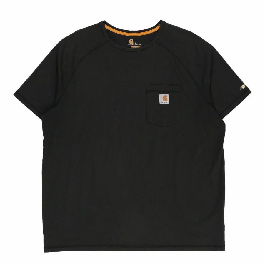 Vintage T-Shirts * | Vintage Asplundh Carhartt T-Shirt Xl Black Cotton