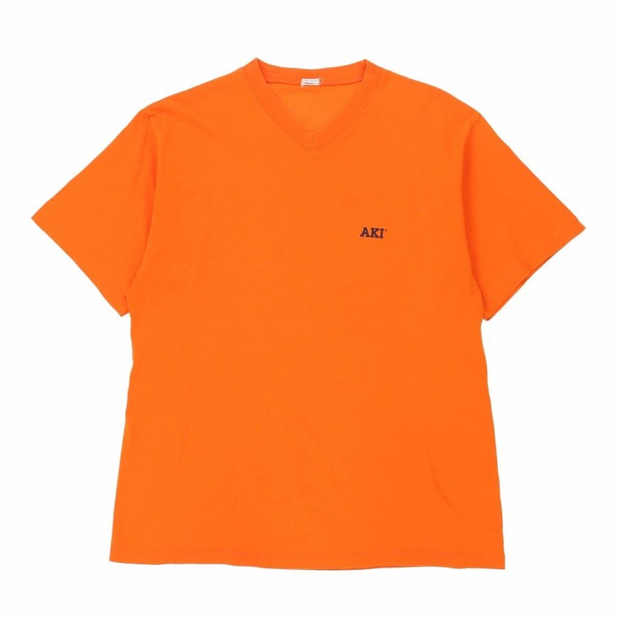 Vintage T-Shirts * | Vintage Aki T-Shirt Medium Orange Cotton