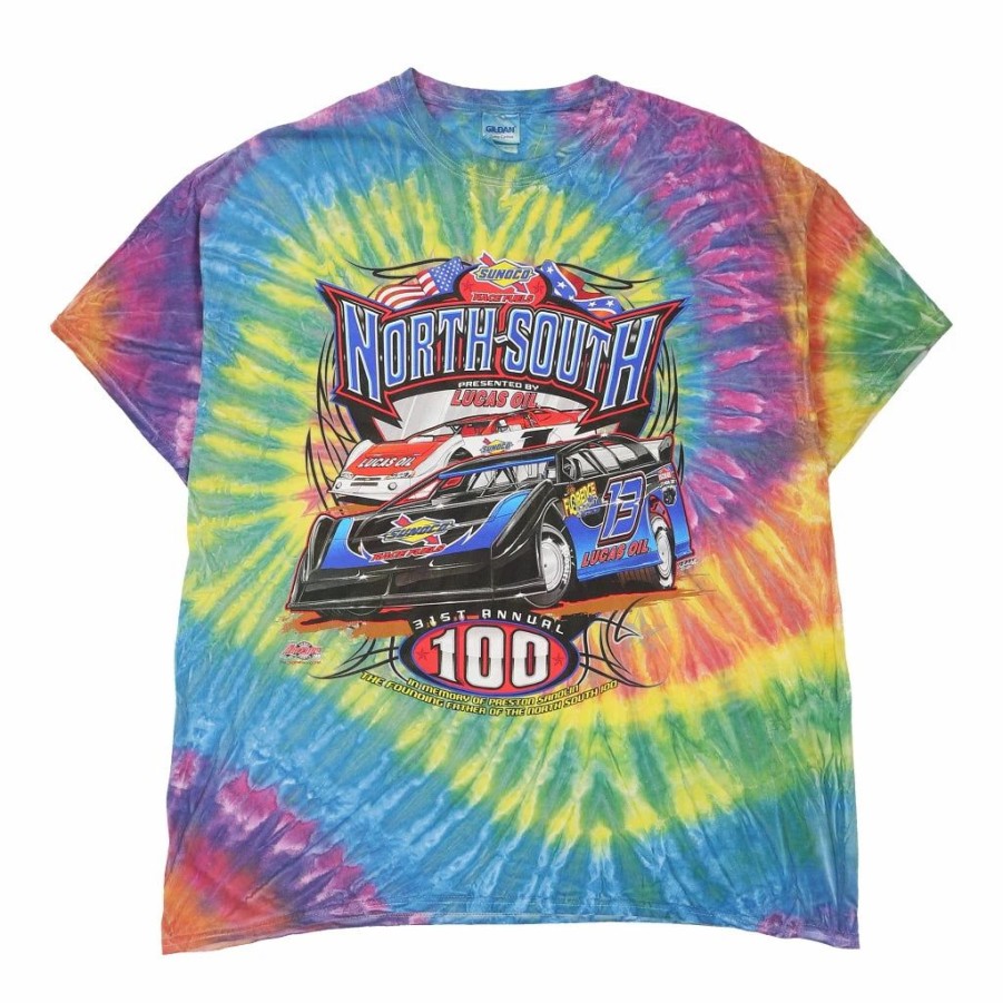 Vintage T-Shirts * | Pre-Loved Sunoco North South 100 Gildan T-Shirt Xl Multicoloured Cotton