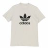 Vintage T-Shirts * | Vintage Adidas T-Shirt Small White Cotton