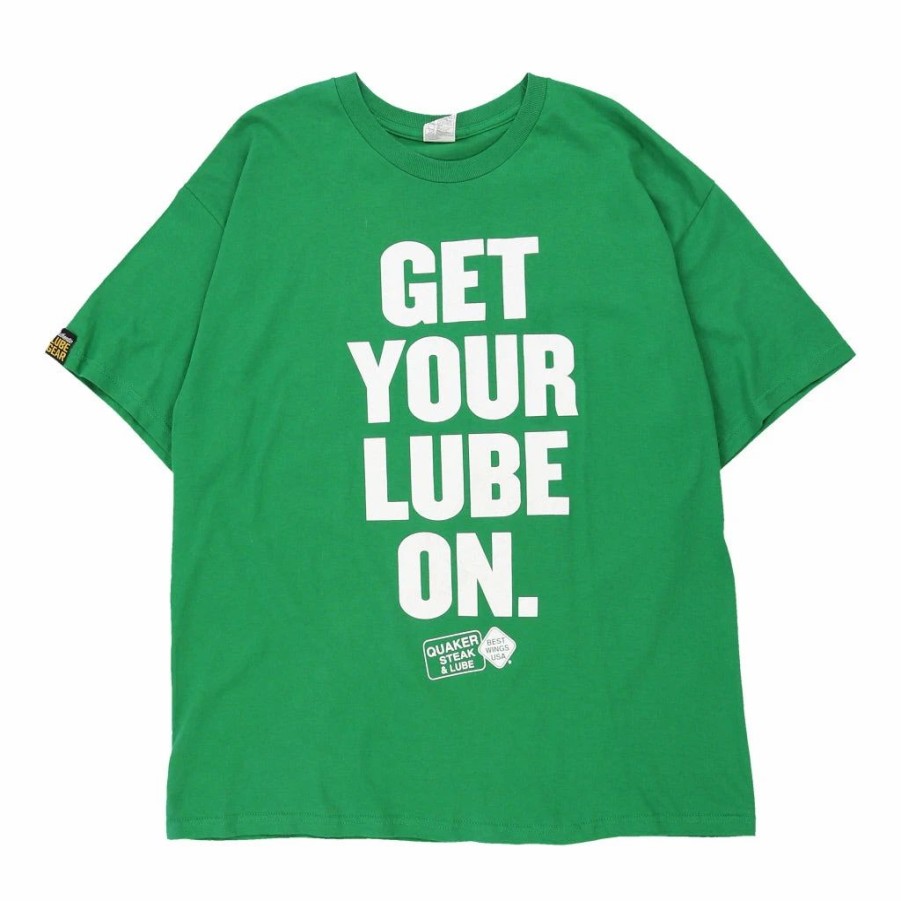 Vintage T-Shirts * | Vintage Quaker Stake & Lube Alstyle T-Shirt Xl Green Cotton