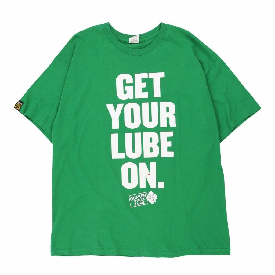 Vintage T-Shirts * | Vintage Quaker Stake & Lube Alstyle T-Shirt Xl Green Cotton