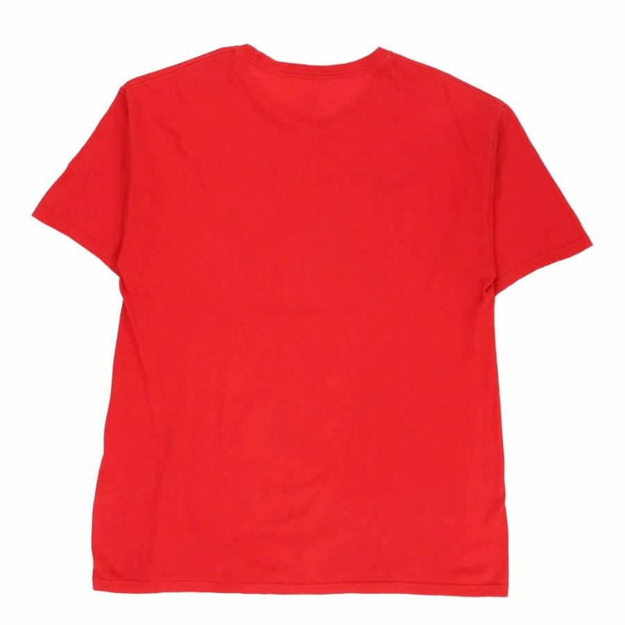 Vintage T-Shirts * | Vintage High Soleciety Nike T-Shirt Large Red Cotton