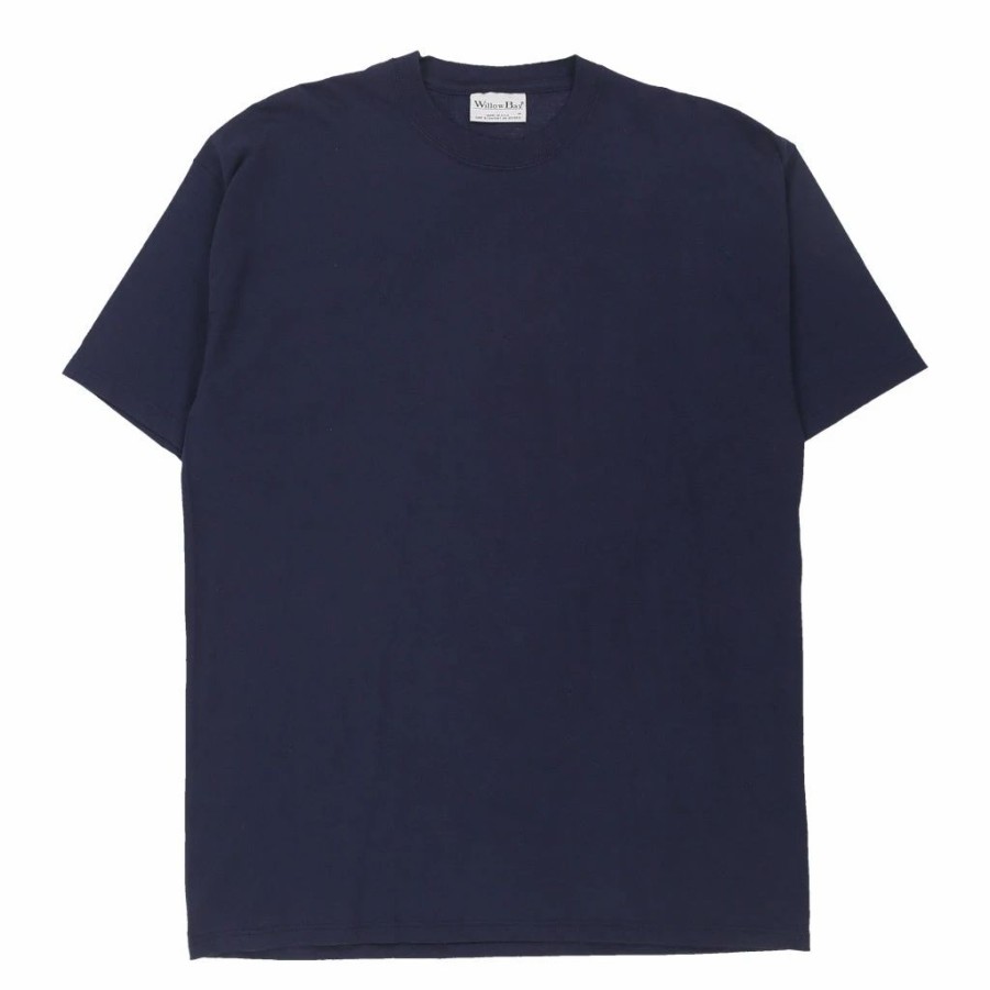 Vintage T-Shirts * | Vintage Willow Bay T-Shirt Medium Navy Cotton