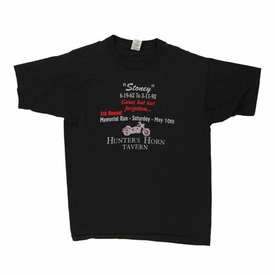 Vintage T-Shirts * | Vintage Hunters Horn Tavern Fruit Of The Loom T-Shirt Xl Black Cotton