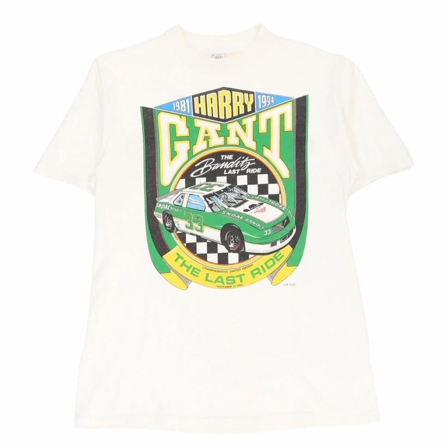 Vintage T-Shirts * | Vintage Harry Gant #33 1994 Delta T-Shirt Medium White Cotton