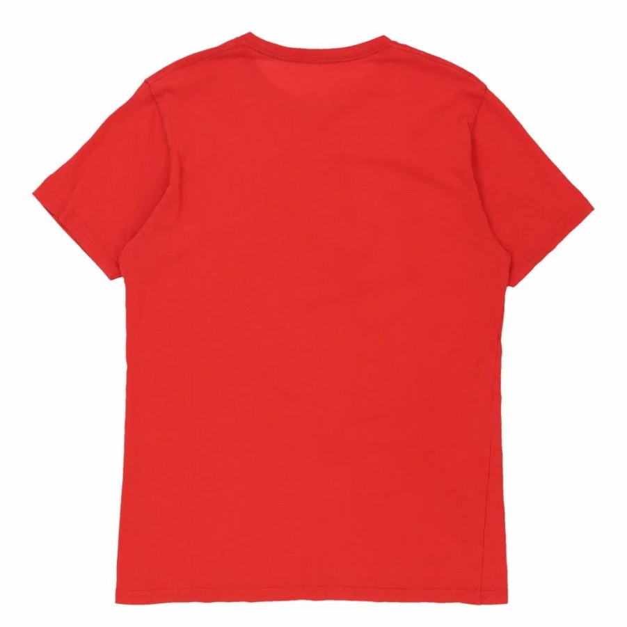 Vintage T-Shirts * | Vintage Nautica T-Shirt Small Red Cotton