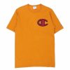 Vintage T-Shirts * | Vintage Champion T-Shirt Large Orange Cotton