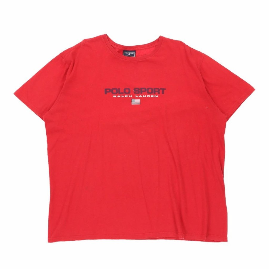 Vintage T-Shirts * | Vintage Polo Sport T-Shirt Xl Red Cotton