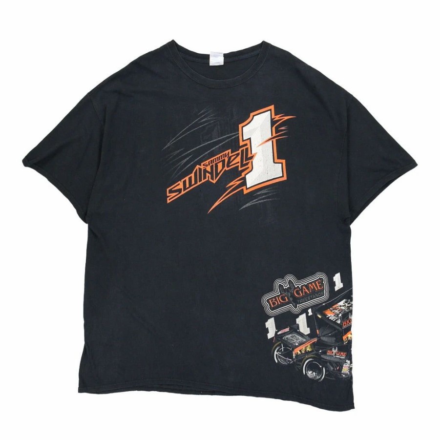 Vintage T-Shirts * | Vintage Sammy Swindell #1 Gildan T-Shirt 2Xl Black Cotton