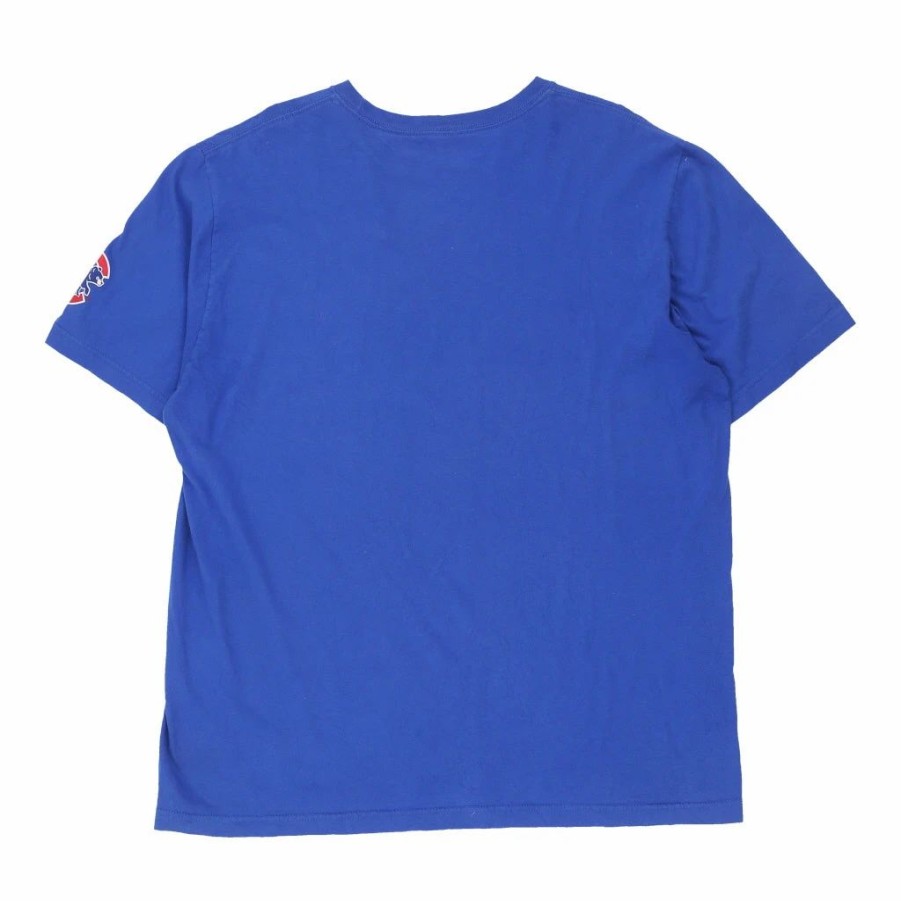 Vintage T-Shirts * | Vintage Chicago Cubs Nike T-Shirt Xl Blue Cotton