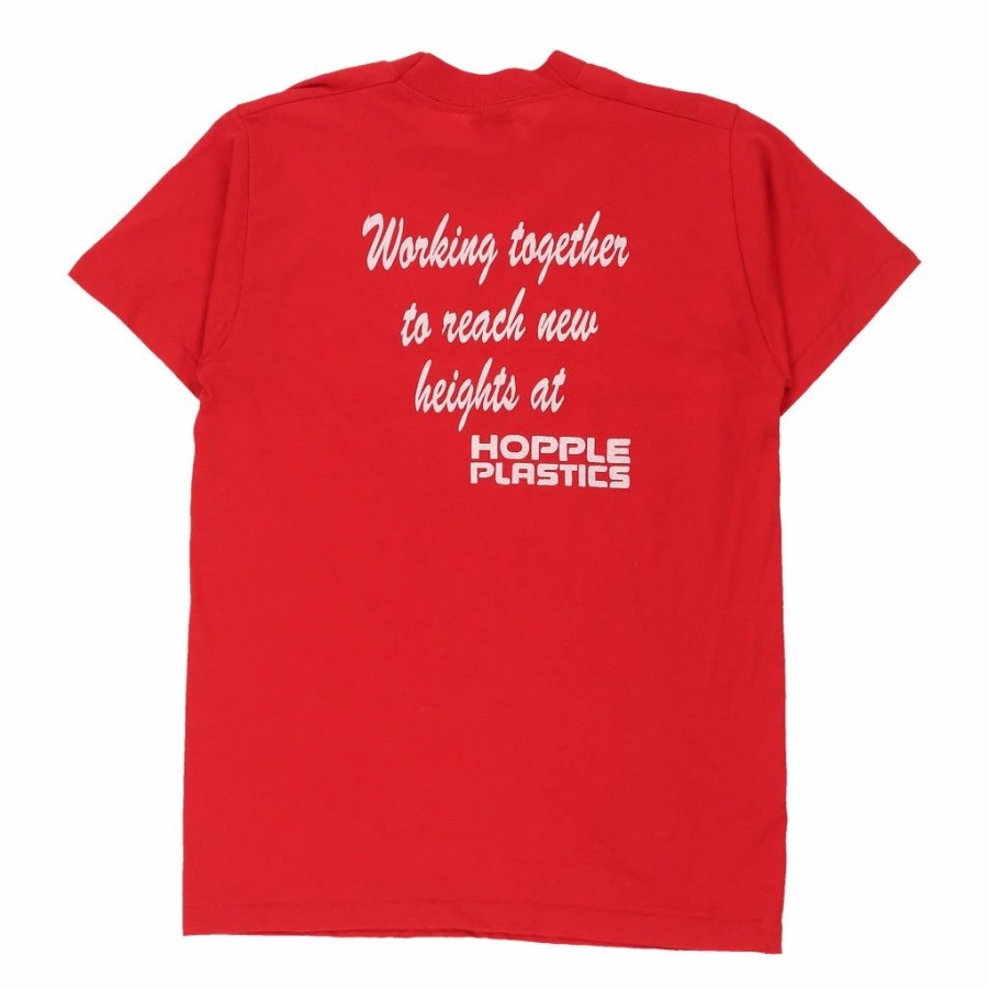 Vintage T-Shirts * | Vintage Fruit Of The Loom T-Shirt Medium Red Cotton