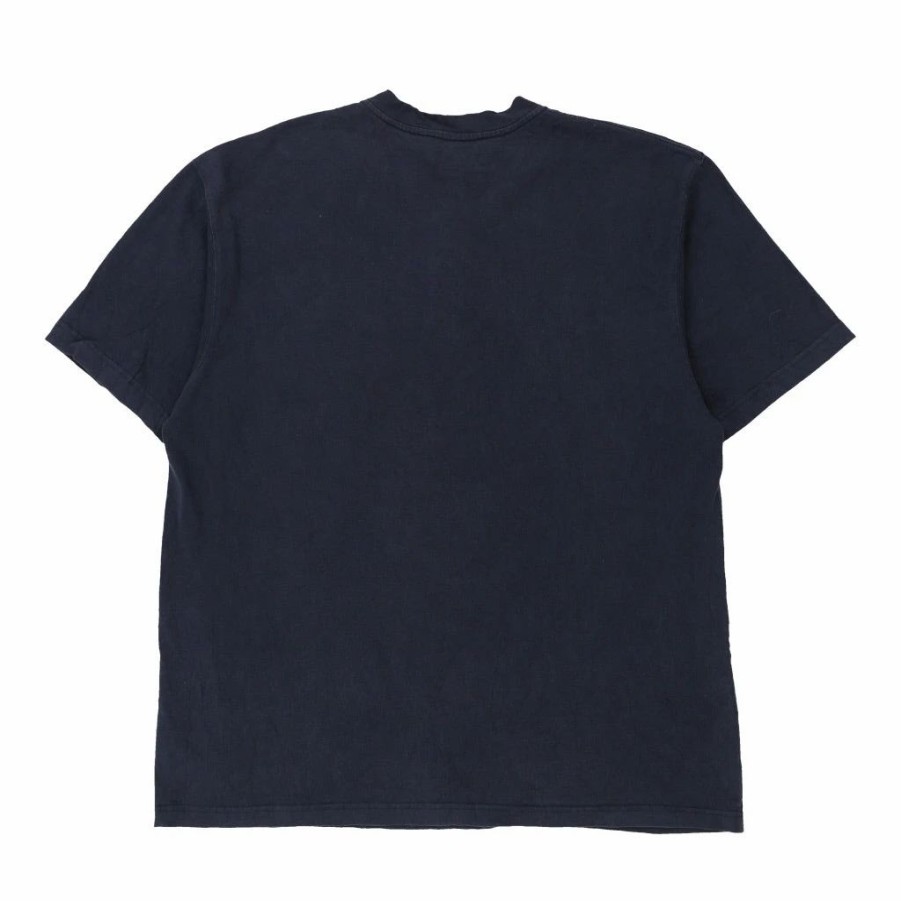 Vintage T-Shirts * | Vintage Carhartt T-Shirt Large Navy Cotton