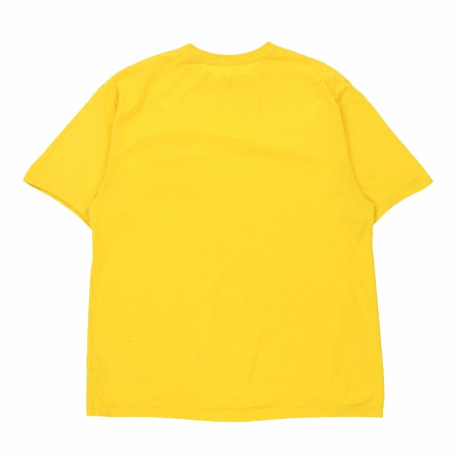 Vintage T-Shirts * | Vintage Carhartt T-Shirt Large Yellow Cotton