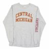 Vintage T-Shirts * | Vintage Central Michigan Chippewas Gildan Long Sleeve T-Shirt Xl Grey Cotton