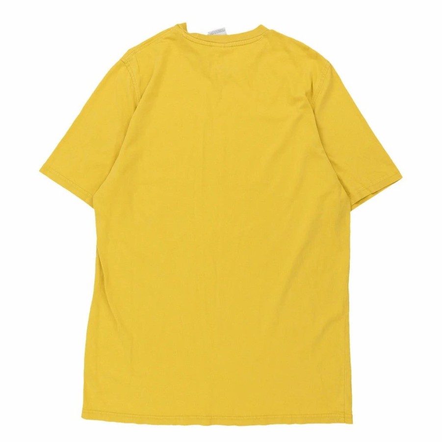 Vintage T-Shirts * | Vintage Adidas T-Shirt Large Yellow Cotton