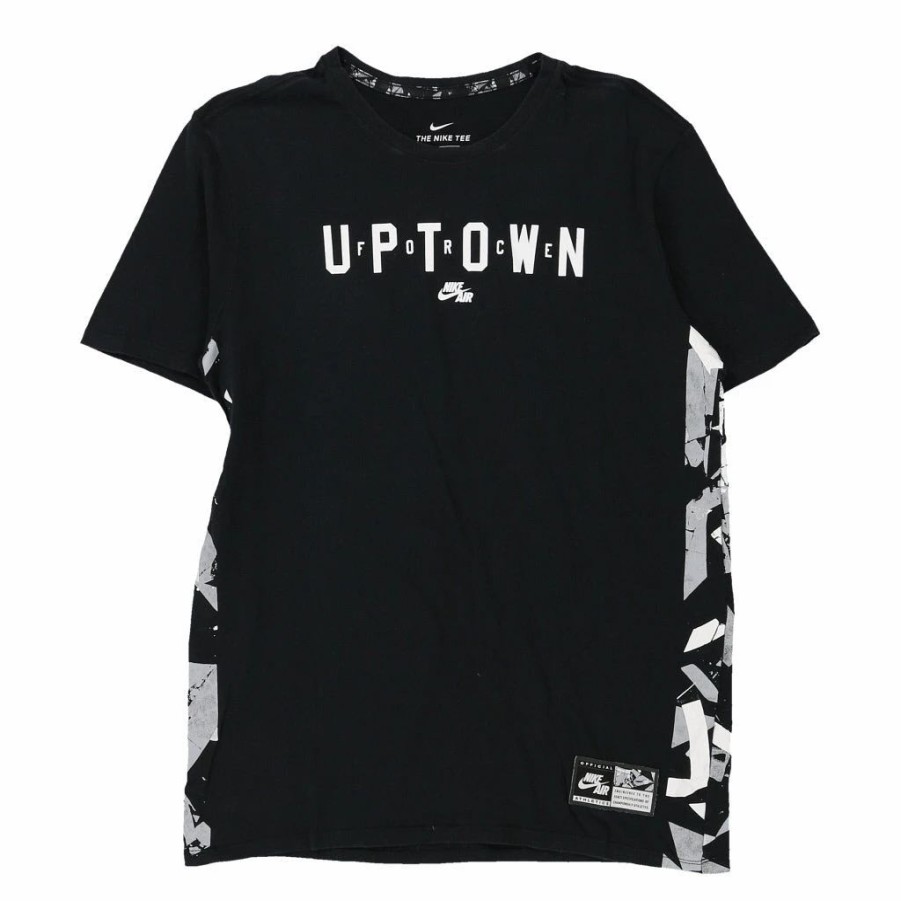 Vintage T-Shirts * | Vintage Uptown Force Nike T-Shirt Medium Black Cotton