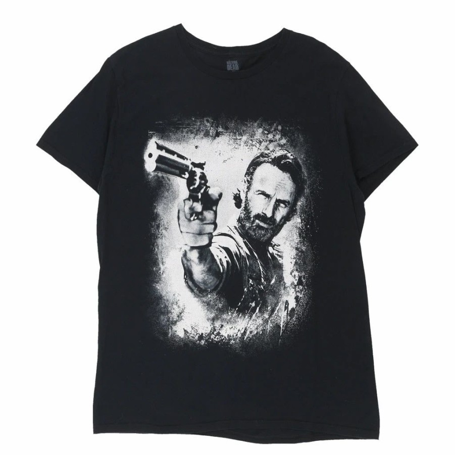 Vintage T-Shirts * | Vintage The Walking Dead The Walking Dead T-Shirt Large Black Cotton