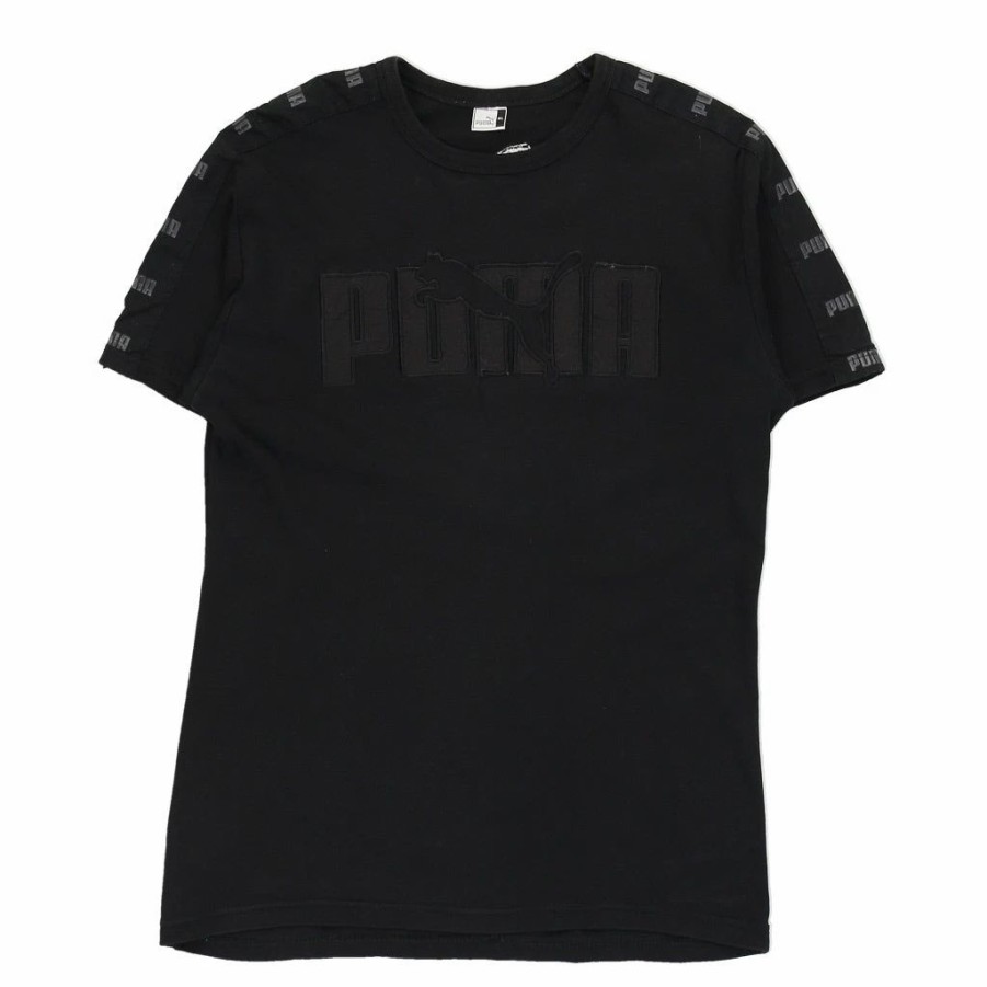 Vintage T-Shirts * | Vintage Puma T-Shirt Xl Black Cotton